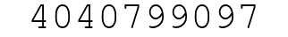Number 4040799097.
