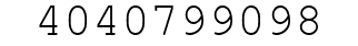 Number 4040799098.