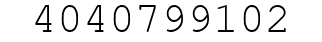 Number 4040799102.