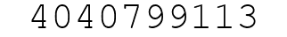Number 4040799113.