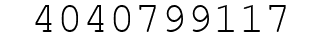 Number 4040799117.