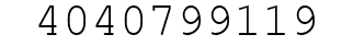 Number 4040799119.