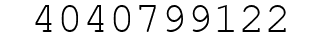 Number 4040799122.