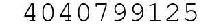 Number 4040799125.
