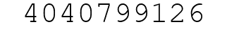 Number 4040799126.