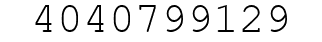 Number 4040799129.