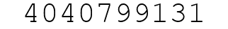 Number 4040799131.