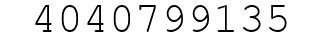 Number 4040799135.