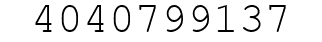 Number 4040799137.