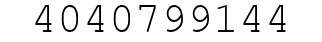Number 4040799144.