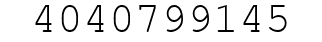 Number 4040799145.