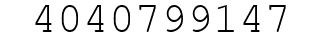 Number 4040799147.