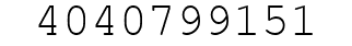 Number 4040799151.