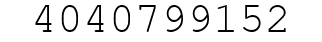 Number 4040799152.