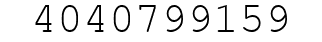 Number 4040799159.