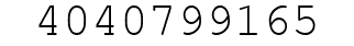 Number 4040799165.