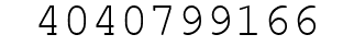 Number 4040799166.
