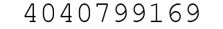 Number 4040799169.