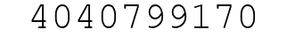 Number 4040799170.