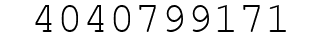Number 4040799171.