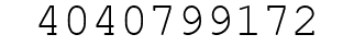 Number 4040799172.