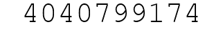 Number 4040799174.