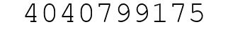 Number 4040799175.
