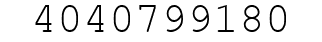 Number 4040799180.