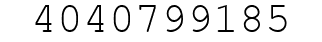 Number 4040799185.