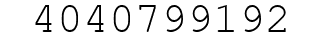 Number 4040799192.