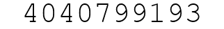 Number 4040799193.