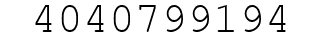 Number 4040799194.