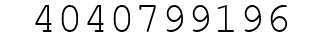 Number 4040799196.
