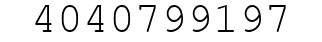 Number 4040799197.