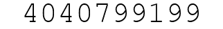 Number 4040799199.