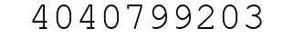 Number 4040799203.