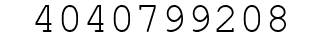 Number 4040799208.