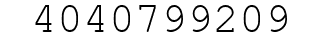 Number 4040799209.