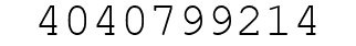 Number 4040799214.