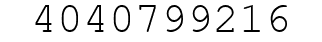 Number 4040799216.