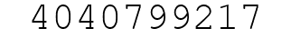 Number 4040799217.