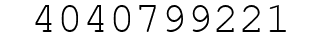 Number 4040799221.