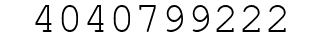 Number 4040799222.