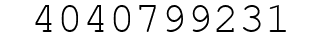 Number 4040799231.