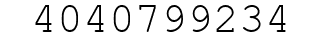 Number 4040799234.