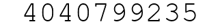 Number 4040799235.