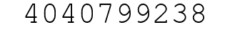 Number 4040799238.