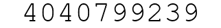 Number 4040799239.
