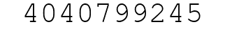 Number 4040799245.
