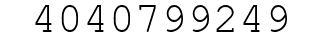 Number 4040799249.
